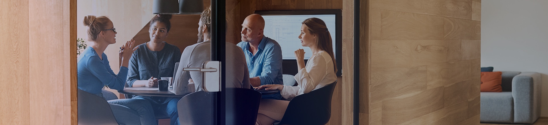 Team in a meeting room