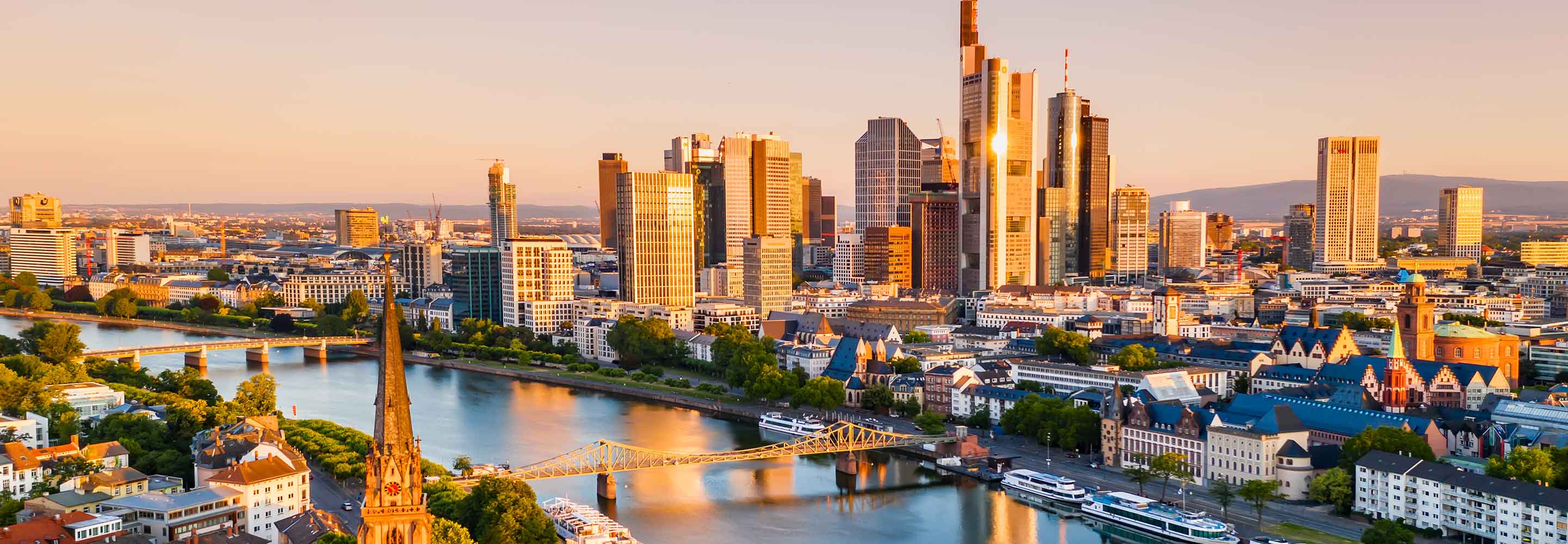 Aerial view of Frankfurt