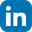 Blue Linkedin icon